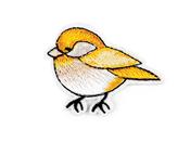 Iron-on bird patch - yellow image