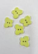 Smooth, shiny butterfly button, 16.5mm - green image