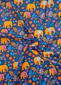 Rose &amp; Hubble 100% cotton poplin print,  "Elephant Parade" image