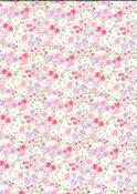 Rose &amp; Hubble 100% cotton poplin print, "Pretty in Pink" (Pale pinks/white) image