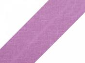Single fold 100% cotton bias binding, 20mm - violet