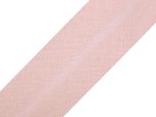 Single fold 100% cotton bias binding, 20mm - pale pink