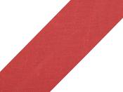 Single fold 100% cotton bias binding, 20mm - red