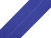 Single fold 100% cotton bias binding, 20mm - royal blue