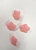 "Sleepy Star" children's buttons, 15mm - Pink