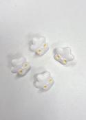"Sleepy Star" children's buttons, 15mm - White
