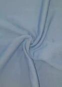 Cotton-rich fleece-backed sweatshirting - azure