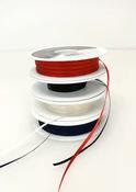 Double-faced satin ribbon (3mm / 1/8") - Bridal White image