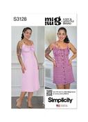 S3128 Misses' Dress in Two Lengths by Mimi G Style - Y5 (18-20-22-24-26)