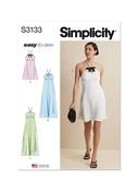 S3133 Misses' Halter Dress in Two Lengths - Y5 (18-20-22-24-26) image
