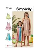 S3146 Children's and Girls' Dresses - K5 (7-8-10-12-14) image