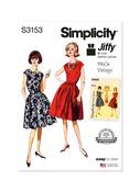 S3153 Misses' One Piece Jiffy Dress - U5 (16-18-20-22-24)