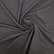 Wool rich pin stripe poly blend (charcoal)