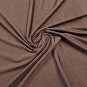 Rich faux-suede stretch fabric (chocolate)