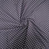 100% cotton poplin print, "Savile Row" (navy) image