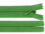 Concealed/invisible zips: greens - Kelly Green / 24" (60cm)