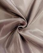 Luxury self-stripe satin coat lining - Dark Brown