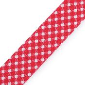 100% cotton decorative bias tape, 20mm - Red Checks image