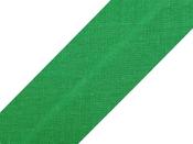 Single fold 100% cotton bias binding, 20mm - kelly green