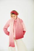 10187 Ladies' Sweater, Headband &amp; Scarf