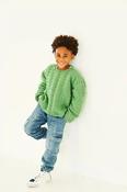 10197 Children's Crochet Sweater Tank, Scarf &amp; Hat