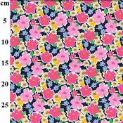 Rose &amp; Hubble 100% cotton poplin “Floral Splash" (Navy) image