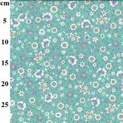 Rose &amp; Hubble 100% cotton poplin “Aqua Rose" (Turquoise) image