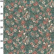 Rose &amp; Hubble 100% cotton poplin print, "Ashley" (green) image