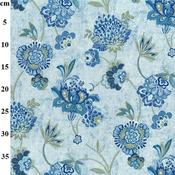 Rose &amp; Hubble 100% cotton poplin print, "Cornflower" (Light Blue) image