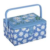 Starter Sewing Box - Denim Daisies (Embroidered)