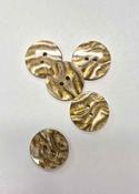 Metallic effect "shimmer" buttons, 22mm (gold/silver) - gold