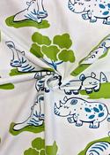 "Happy Hippos", Stretch Cotton Jersey