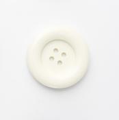 Vintage 4-hole coat buttons - Cream / 28mm