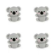 Cuddly 3D koala button (21mm)