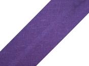 Single fold 100% cotton bias binding, 20mm - purple