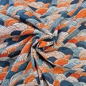 Rose &amp; Hubble 100% cotton poplin "Japanese Waves" image