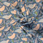 Rose &amp; Hubble 100% cotton poplin "Turtle Doves" image