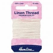 Hemline Linen Thread: 10m - White image