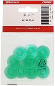 Husqvarna Viking Green Bobbins 10pk - Sewing Machines Ireland image