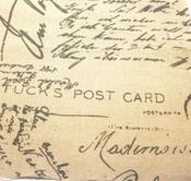 Tucks Post Card Linen Print