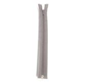 OPEN END LIGHT GREY ZIP