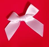 White Satin Bow image