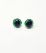 Green Safety Cat's Eyes 14mm