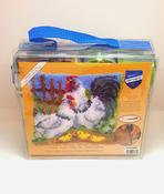 Chicken Family on Farm Latch &amp; Hook Set