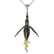 Black &amp; Gold Fuschia Pendant image