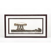 Carrying the Currach - Framed Bronze