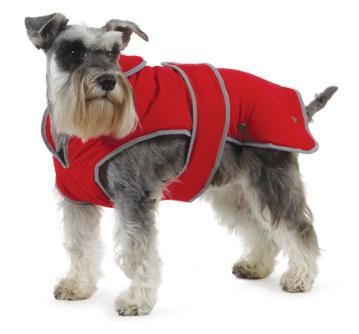 Ancol Stormguard Dog Coat Red Reflective Edging S