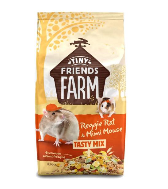 TINY FRIENDS FARM Rat & Mouse Tasty Mix 850g - Encourages natural foraging