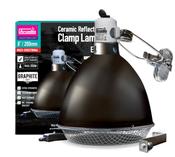 Arcadia Ceramic Reflector Clamp Lamp - Graphite 20cm