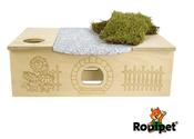 Rodipet® ʄʋʀɬɨɴɡ Dwarf Large Multi-Chamber Hide with Plate Moss image